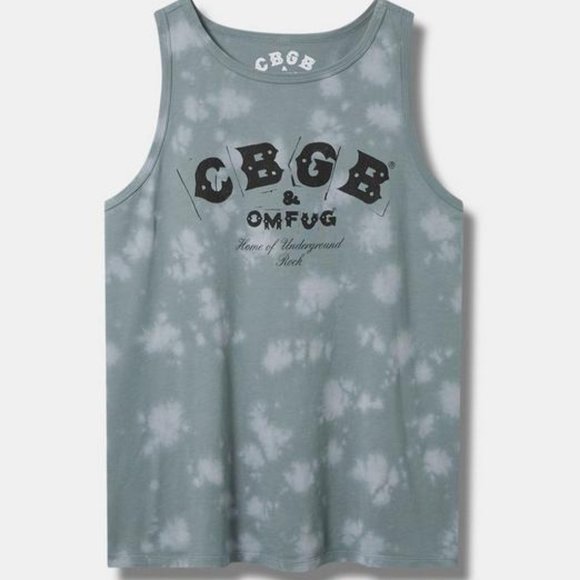 ❤️NWT VINTAGE TORRID BAND CONCERT TEE - CBGB GRAPHIC TANK - DISTRESSED PLUS SIZE - Picture 1 of 13